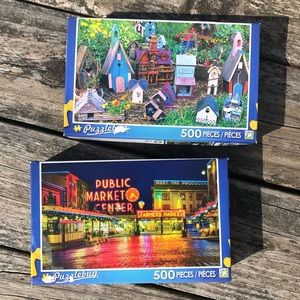Bundle of 2 500 Pc Puzzles! NEW!